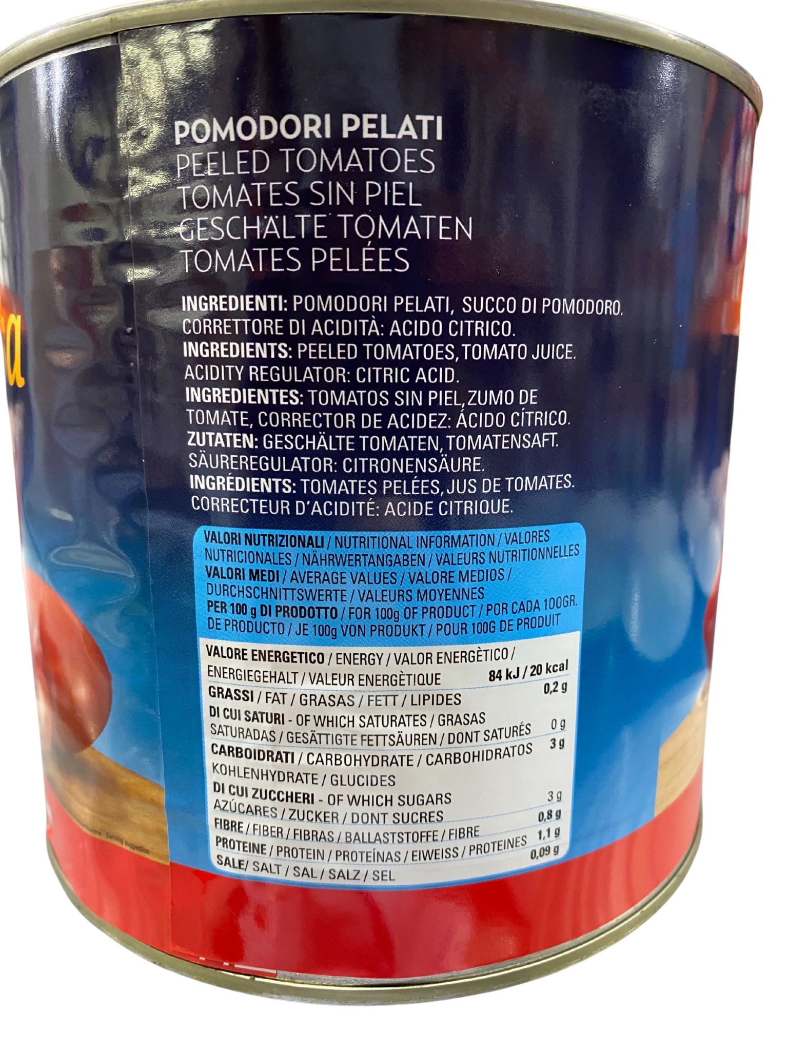 Tomates pelées annalisa conserve 3/1 (6x3.0kg)